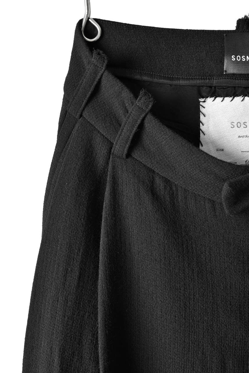 画像をギャラリービューアに読み込む, SOSNOVSKA exclusive KNEE STITCHED PANTS (BLACK)