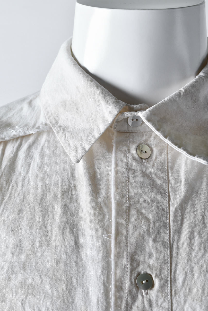 Aleksandr Manamis LAYERED PLACKET SHIRT / Tea Stain Dyed