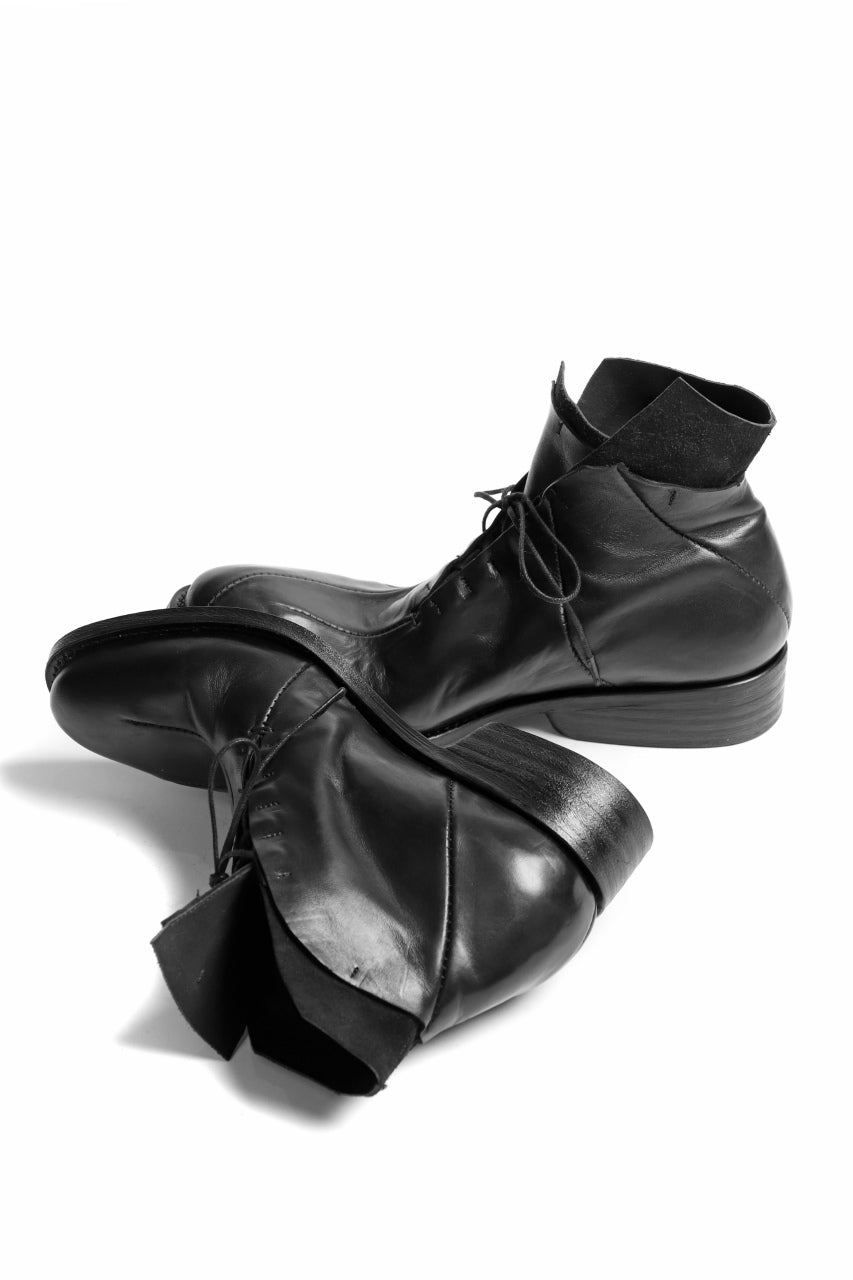 画像をギャラリービューアに読み込む, LEON EMANUEL BLANCK DISTORTION POINTED DERBY / GUIDI HORSE LEATHER (BLACK)