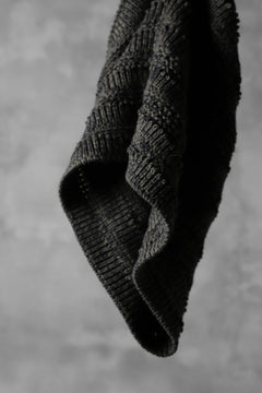 Load image into Gallery viewer, forme d&#39;expression Laddered Knit Warmer (Mel. Military)
