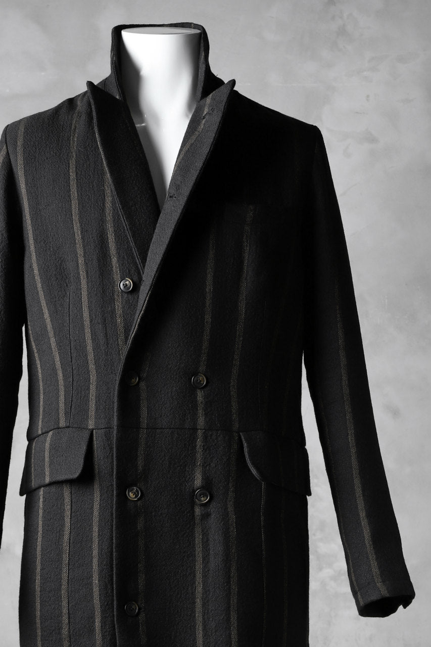 Aleksandr Manamis Double Breasted Stripe Coat