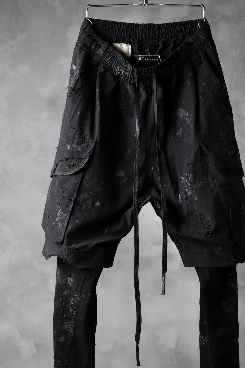 Load image into Gallery viewer, RESURRECTIONx A.F ARTEFACT Re-production LAYERED SKINNY PANTS