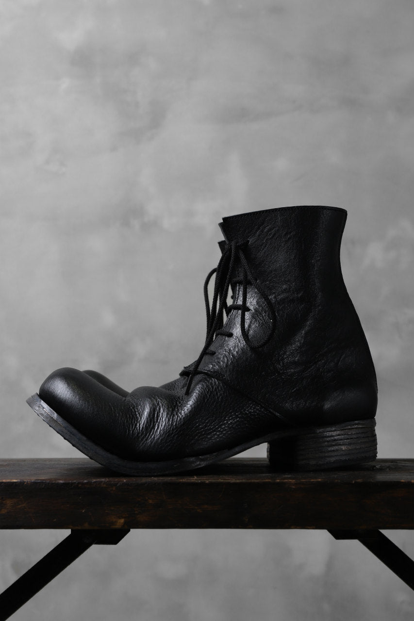 Portaille exclusive PL20 Laced Zip Boots (RUBBED COW TCG / BLACK)