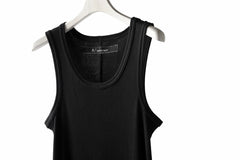 画像をギャラリービューアに読み込む, A.F ARTEFACT LONG TANK TOP / RIB COTTON  (BLACK)