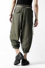Load image into Gallery viewer, _vital exclusive covered pocket cropped pants / organic linen (苔/KHAKI)
