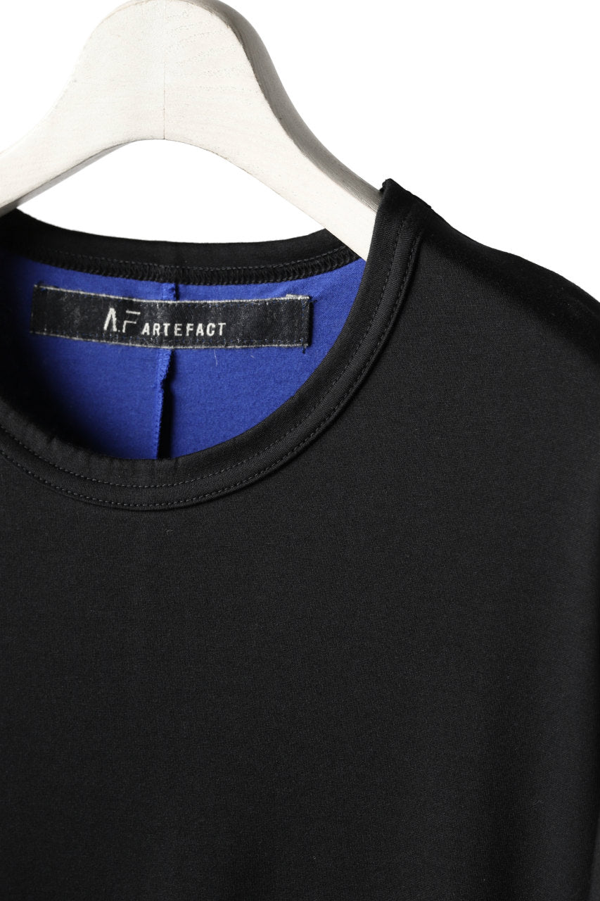 A.F ARTEFACT exclusive OVER SIZED LAYERED TEE (BLACK x NAVY)