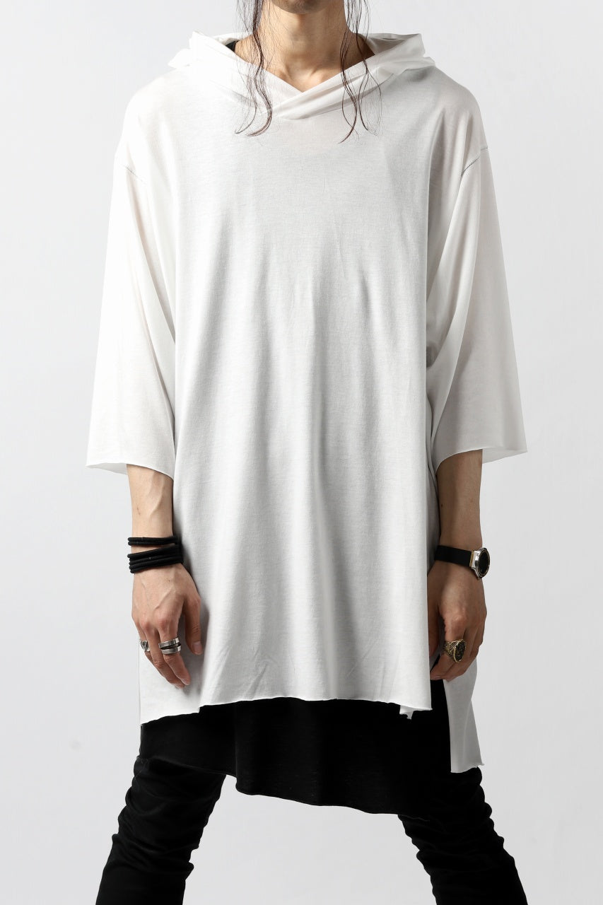 A.F ARTEFACT RELAX HOODIE TOPS / COTTON JERSEY (WHITE)