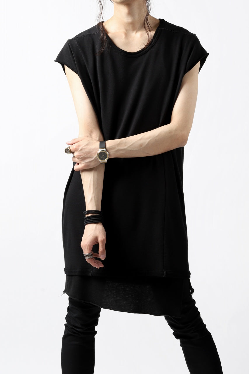 A.F ARTEFACT FRENCH-TERRY LONG TOPS (BLACK)