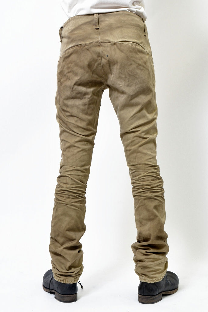 N/07 chinocloth pant 3dimention / oiled craft (OILED BEIGE)