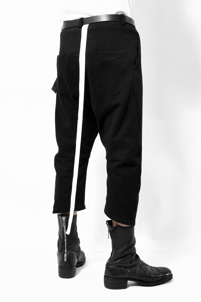 N/07 Pant "7" [c/medium jersey | 3dimension curved cropped] (BLACK)