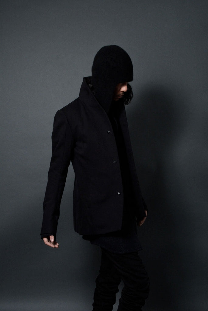 N/07 "tres dimensiva" [cotton/twill | collar aristocracy jacket] (BLACK)