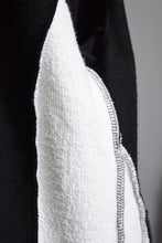 画像をギャラリービューアに読み込む, N/07 FIELD LONG HOODIE S/S &quot;Fleecy Cotton&quot; (BLACK x WHITE)