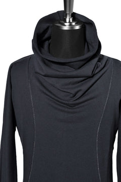 Load image into Gallery viewer, N/07 HIGH NECK JERSEY 40/20 FLEECY COTTON *OVERLOCKED (CHARCOAL)