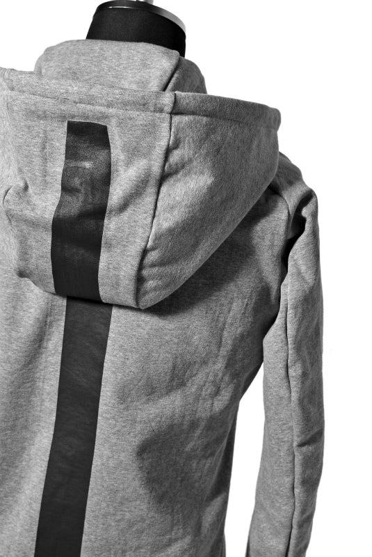 N/07 RUBBERIZED HOODIE JACKET / HYPER STRETCH SWEAT (GREY)