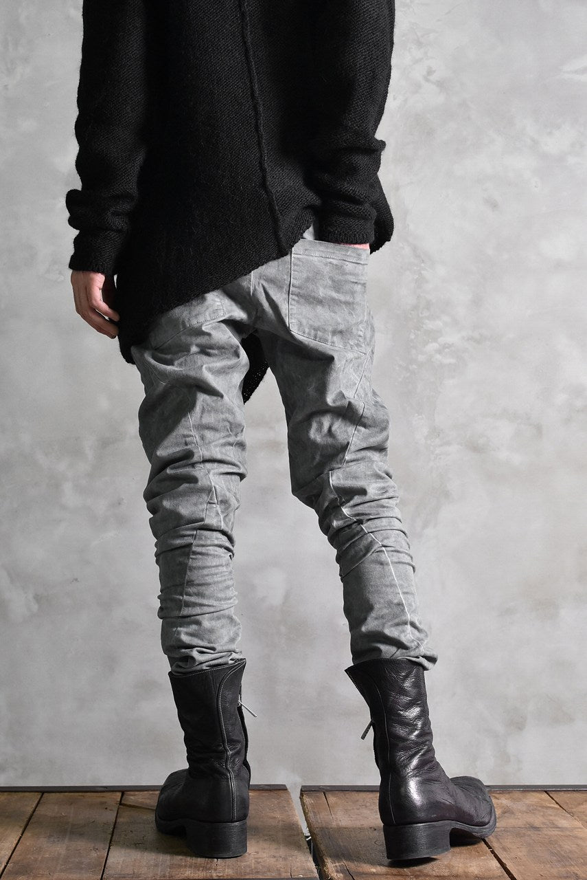 N/07  PUCKERING / COLD DYE ANATOMY PANT (BLACK)