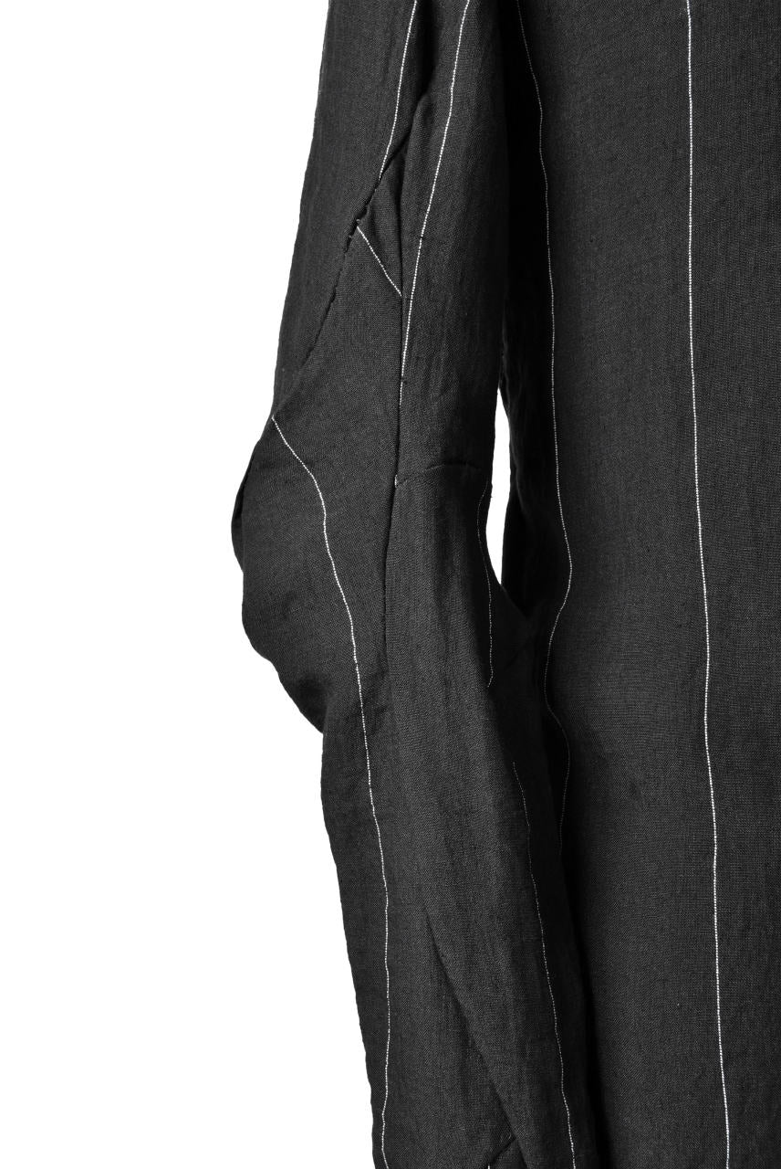 画像をギャラリービューアに読み込む, LEON EMANUEL BLANCK DISTORTION DRESS SHIRT / PINSTRIPE (BLACK)