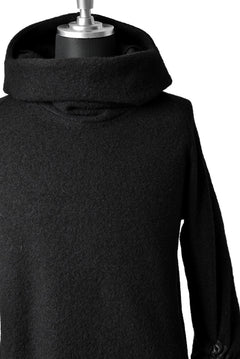 画像をギャラリービューアに読み込む, SOSNOVSKA exclusive DRAPED COCOON LONGSLEEVE HOODIE KNIT (BLACK STRIPE)