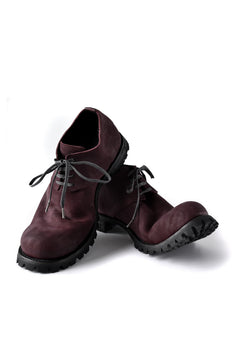 画像をギャラリービューアに読み込む, Portaille exclusive Derby Shoes / Vintage Nubuck Steer Leather / Vibram #100 (BORDEAUX)