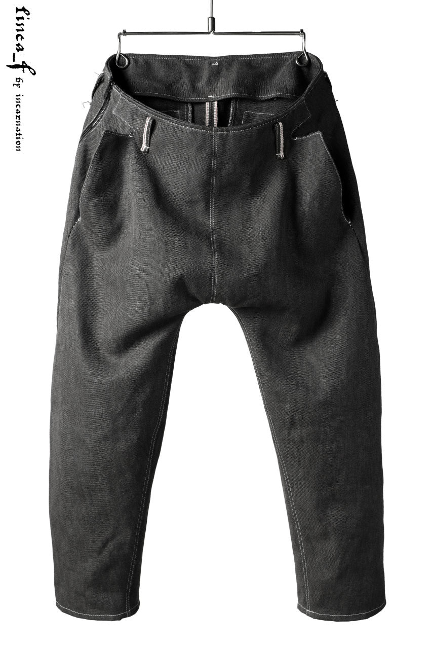 linea_f by incarnation Selvedge Drop Clotch Cropped Pants