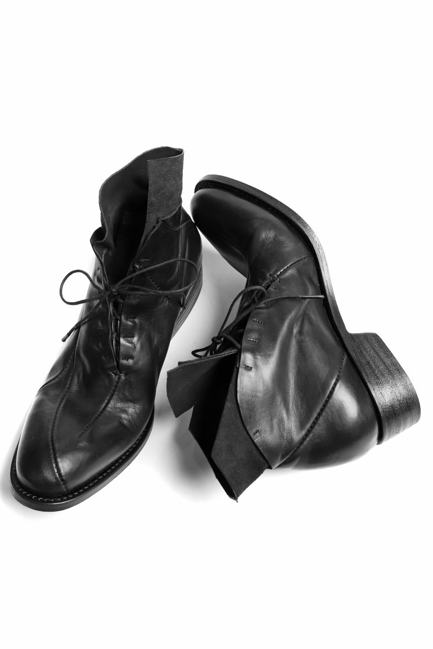 LEON EMANUEL BLANCK DISTORTION POINTED DERBY / GUIDI HORSE LEATHER (BLACK)