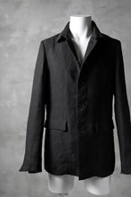画像をギャラリービューアに読み込む, blackcrow shirt-collar 5B jacket / hemp (black)