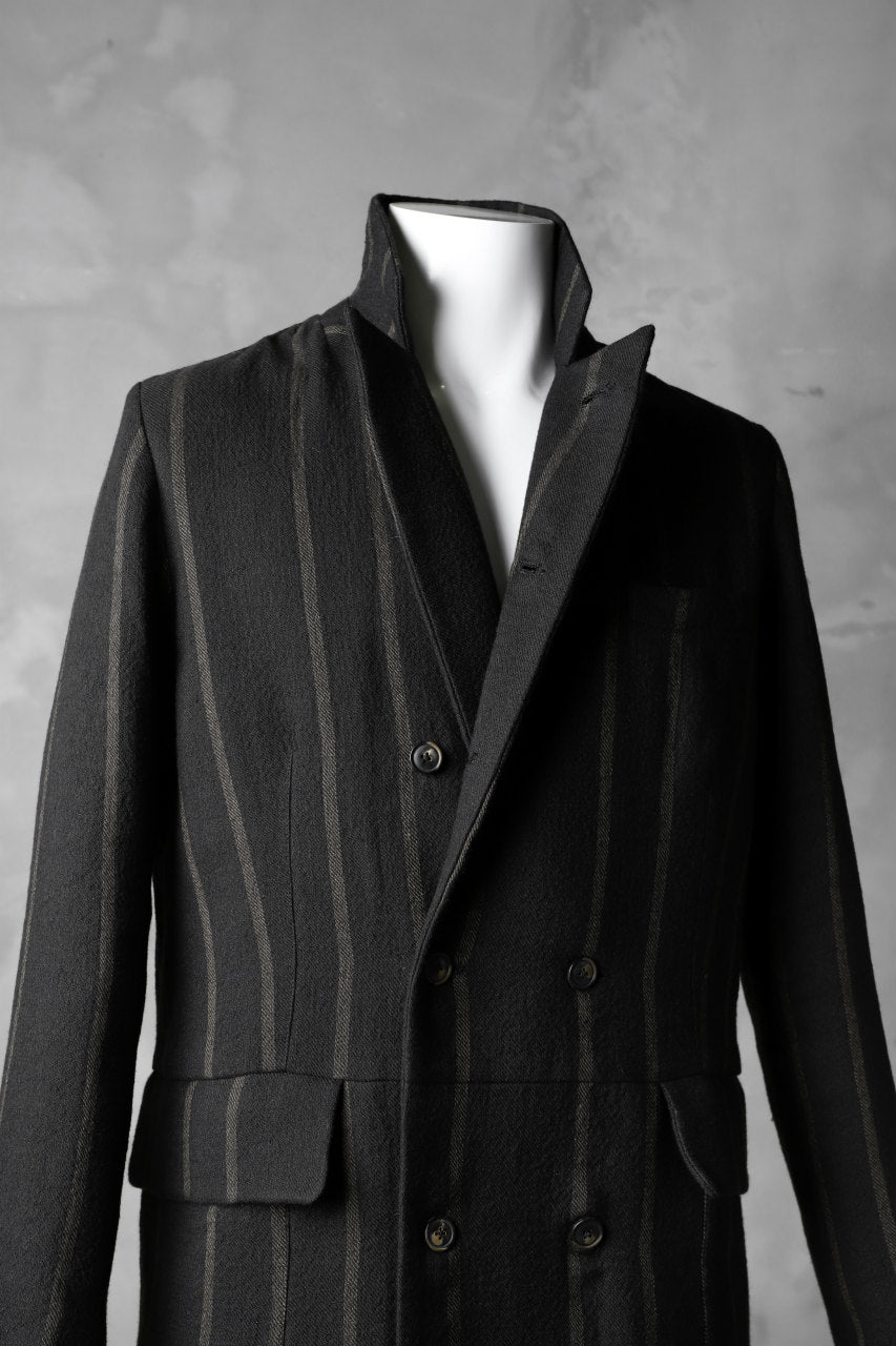 Aleksandr Manamis Double Breasted Stripe Coat