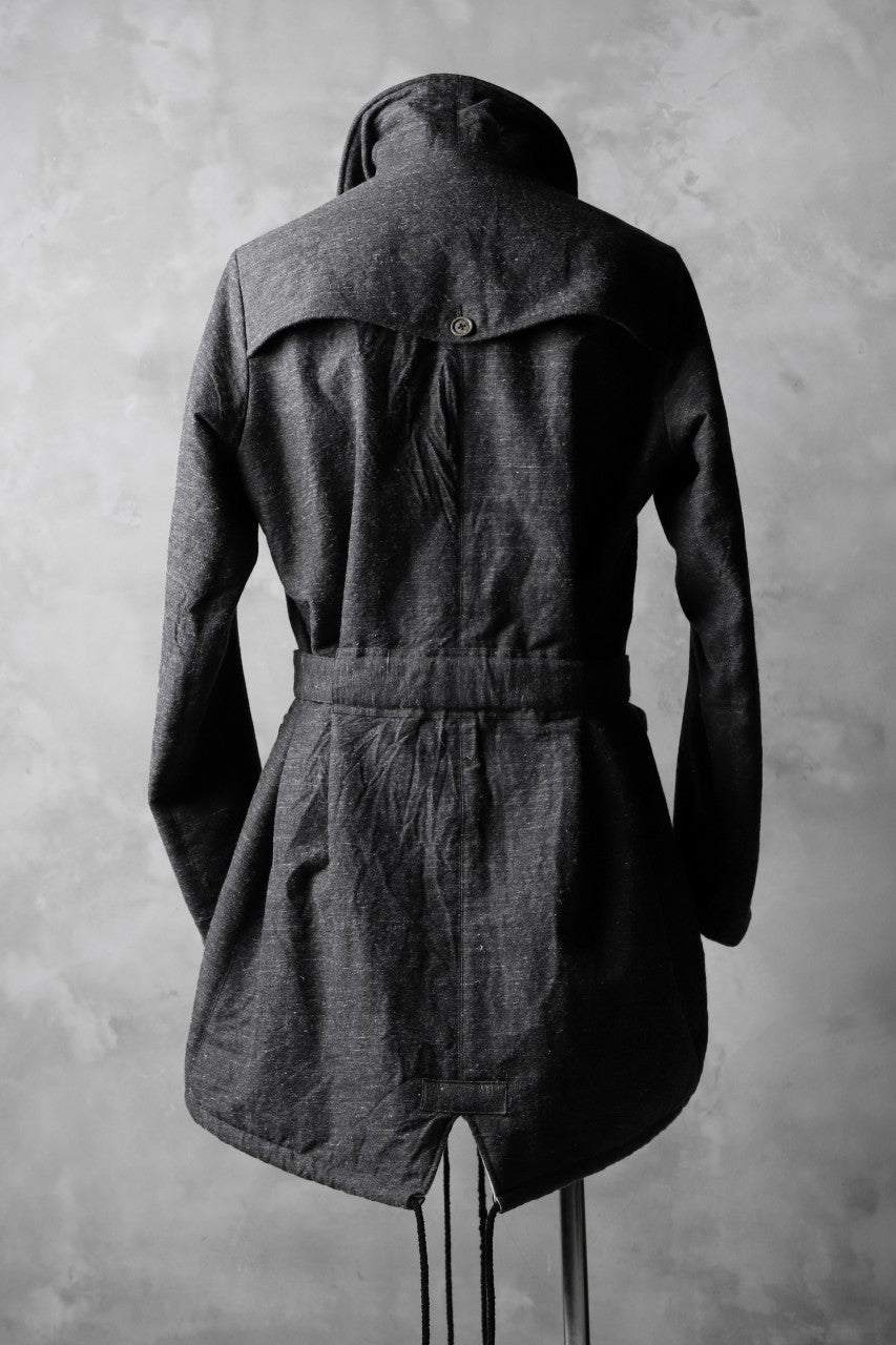 画像をギャラリービューアに読み込む, daska &quot;STING&quot; trench-mods coat / organic gauze padded (BLACK)