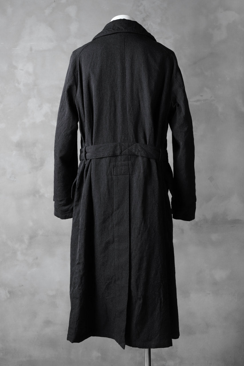 sus-sous motorcycle coat MK-2 / W64L36 Tricotine (CHARCOAL×NAVY)
