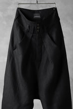 画像をギャラリービューアに読み込む, SOSNOVSKA exclusive CLOWN STYLE LINEN PANTS (BLACK)