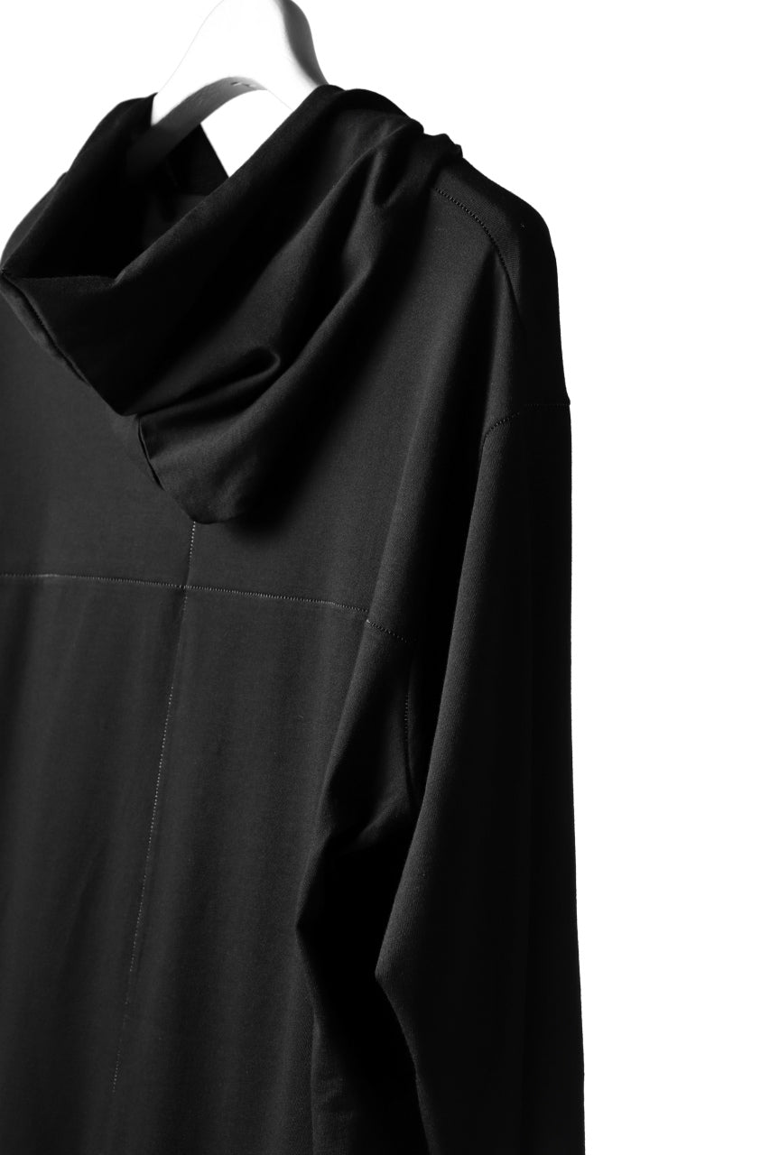 A.F ARTEFACT RELAX HOODIE TOPS / COTTON JERSEY (BLACK)