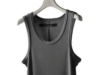 Load image into Gallery viewer, A.F ARTEFACT LONG TANK TOP / COTTON RIB (GREY)