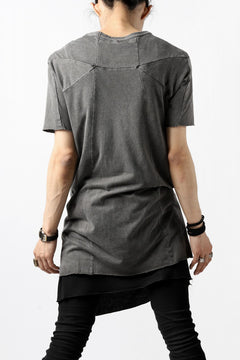 Load image into Gallery viewer, A.F ARTEFACT MULTI PANELED T-SHIRT / DYED COTTON JERSEY (GREY)