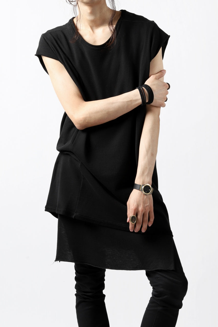 A.F ARTEFACT FRENCH-TERRY LONG TOPS (BLACK)