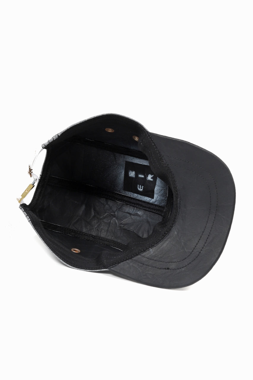 ierib exclusive delorean cap / DYNEEMA Leather (BLACK)