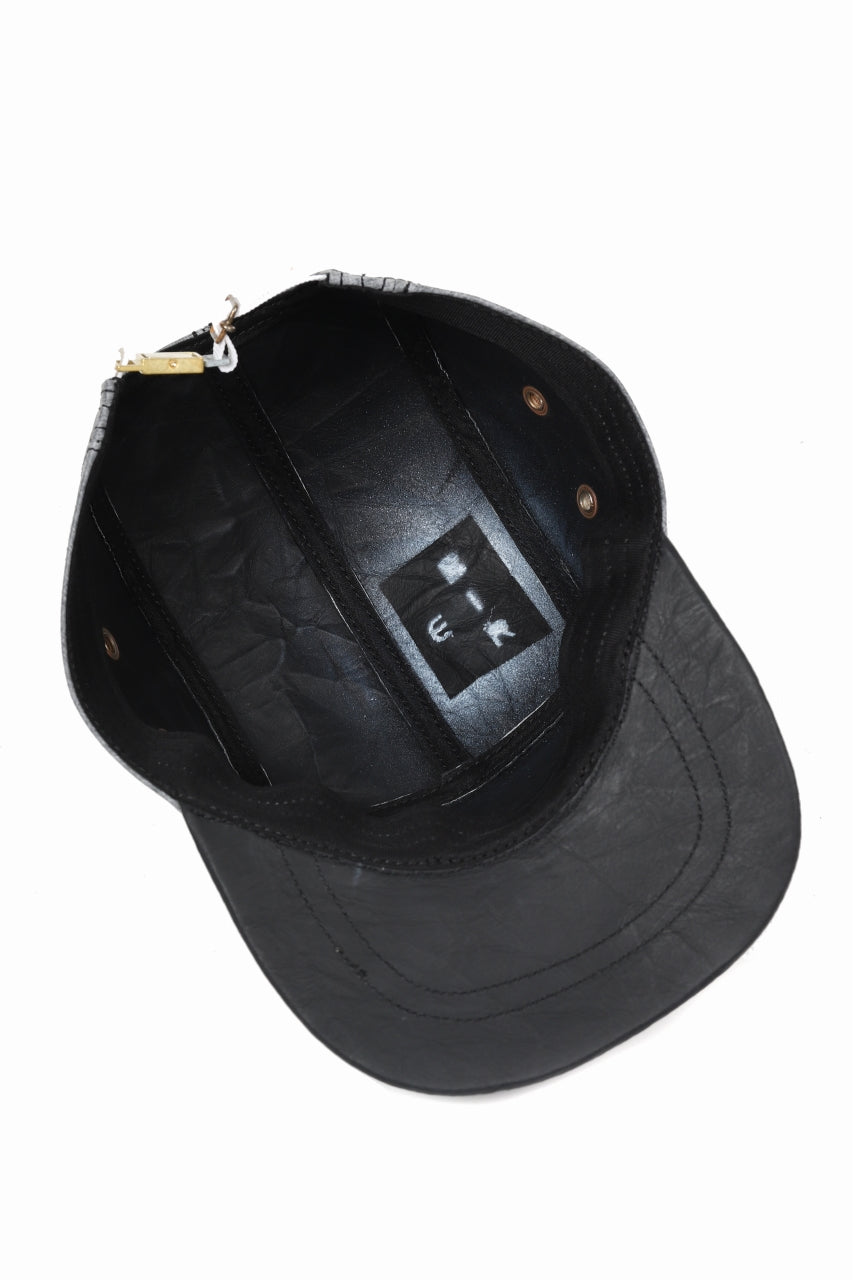 画像をギャラリービューアに読み込む, ierib exclusive delorean cap / DYNEEMA Leather (BLACK)