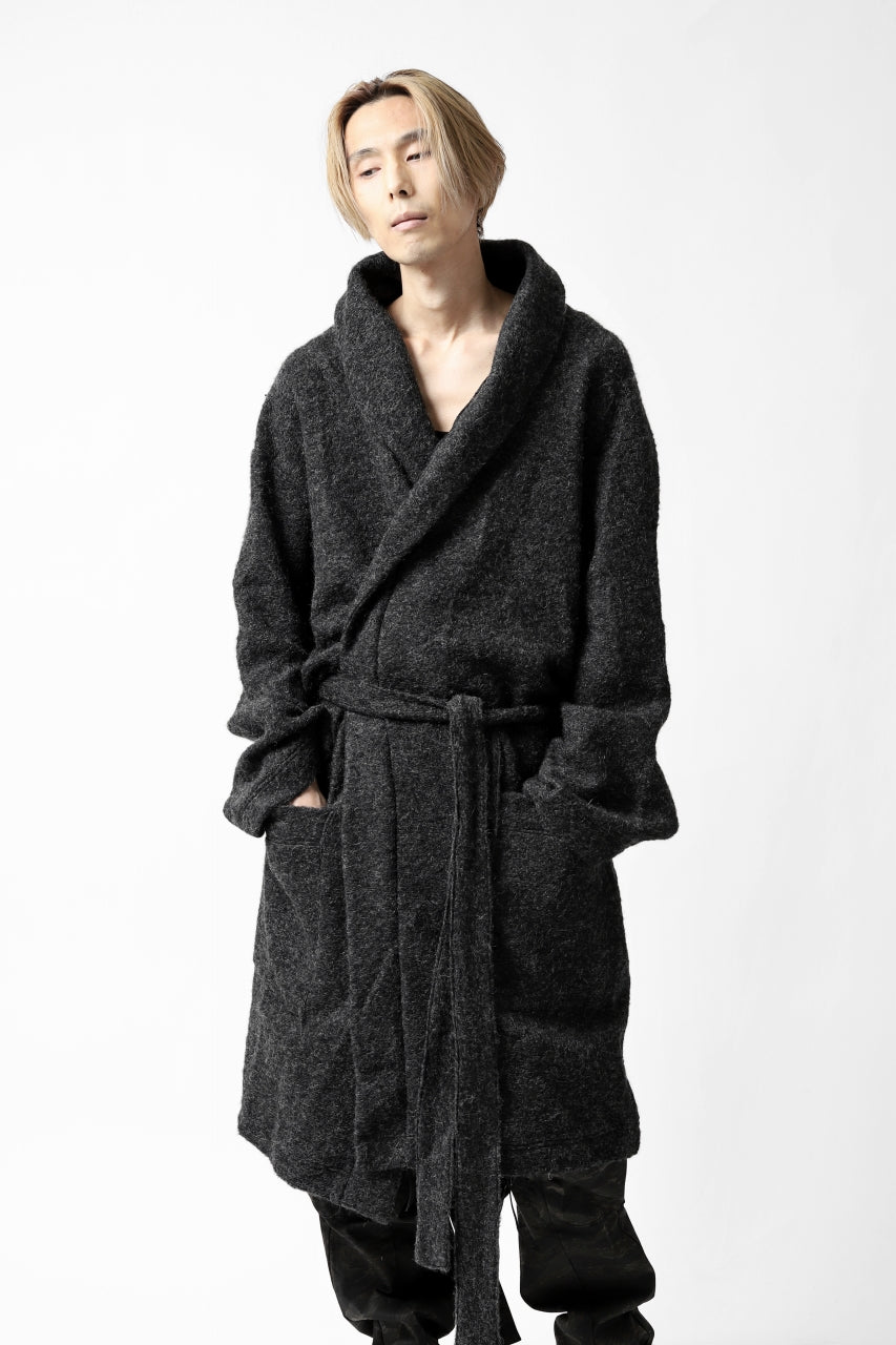 A.F ARTEFACT WARM KNIT GOWN COAT (GREY)