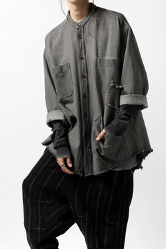 Load image into Gallery viewer, A.F ARTEFACT exclusive COVER-ALL JACKET / LOW COUNT DENIM (DYED GREY)