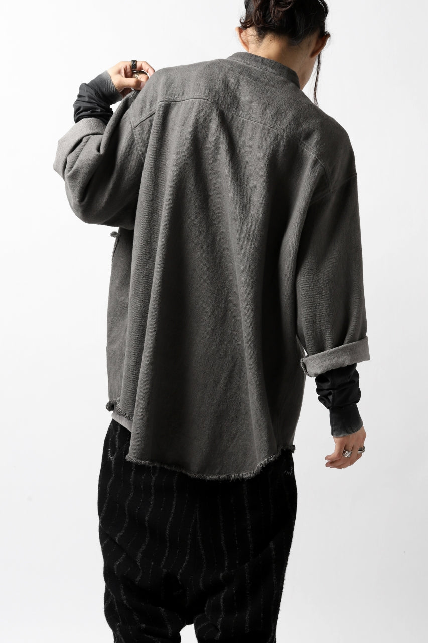 A.F ARTEFACT exclusive COVER-ALL JACKET / LOW COUNT DENIM (DYED GREY)