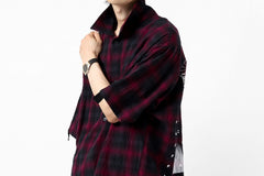 画像をギャラリービューアに読み込む, A.F ARTEFACT &quot;CLUELESS&quot; HALF SLEEVE SHIRT (BLACK x RED)