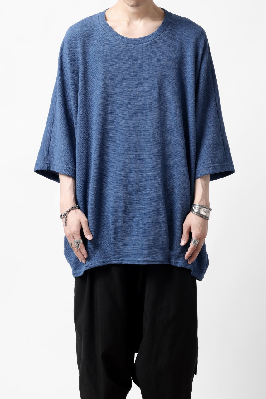 A.F ARTEFACT x LOOM exclusive DOLMAN LOOSEY TOPS / ORGANIC SURF KNIT COTTON (BLUE)