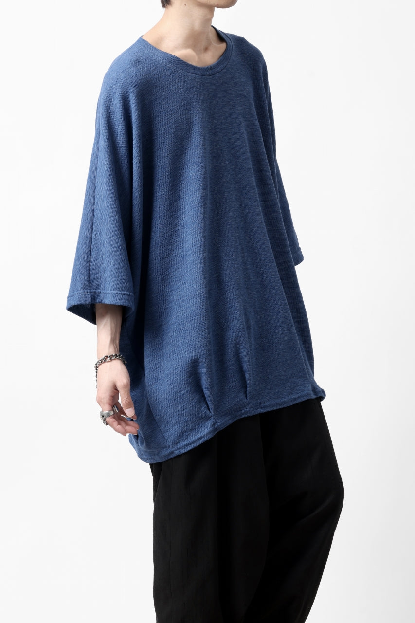 A.F ARTEFACT x LOOM exclusive DOLMAN LOOSEY TOPS / ORGANIC SURF KNIT COTTON (BLUE)