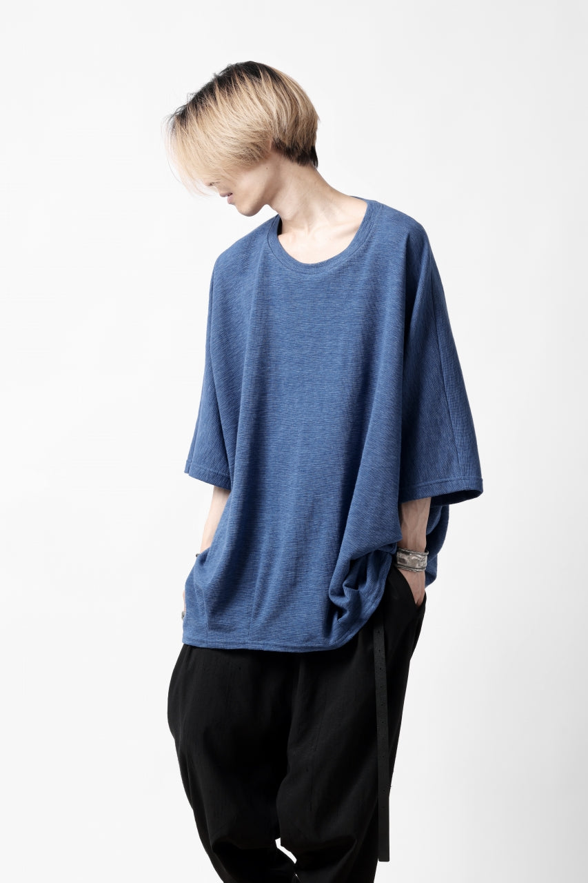 A.F ARTEFACT x LOOM exclusive DOLMAN LOOSEY TOPS / ORGANIC SURF KNIT COTTON (BLUE)