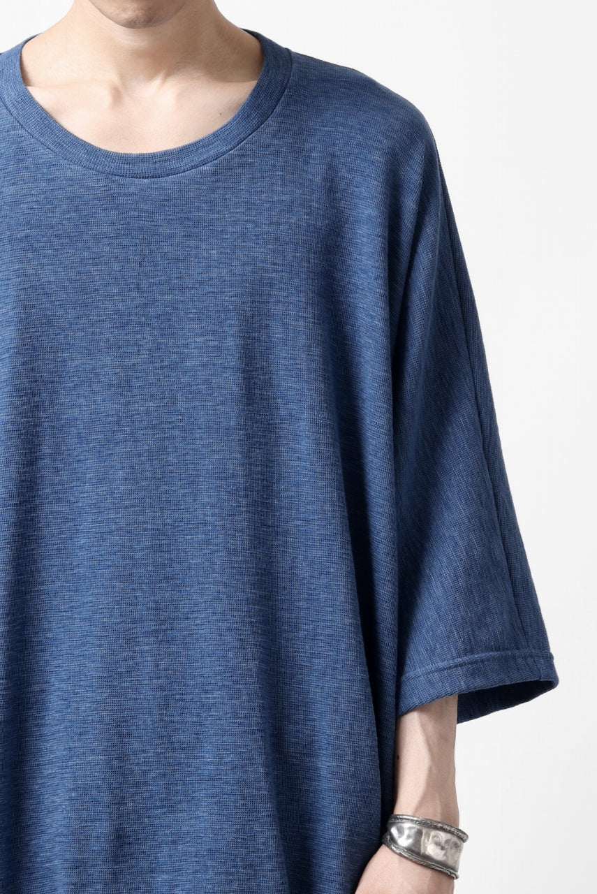 A.F ARTEFACT x LOOM exclusive DOLMAN LOOSEY TOPS / ORGANIC SURF KNIT COTTON (BLUE)