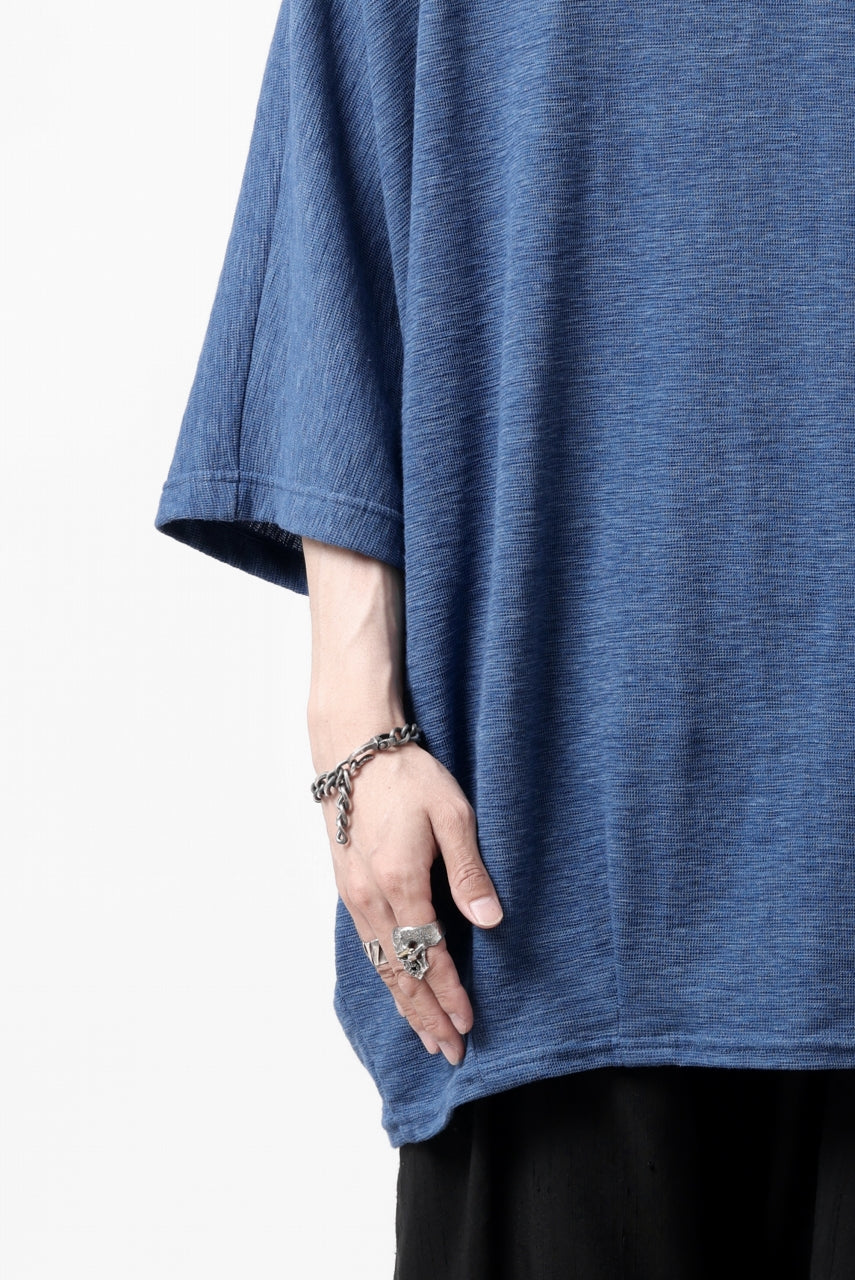 A.F ARTEFACT x LOOM exclusive DOLMAN LOOSEY TOPS / ORGANIC SURF KNIT COTTON (BLUE)