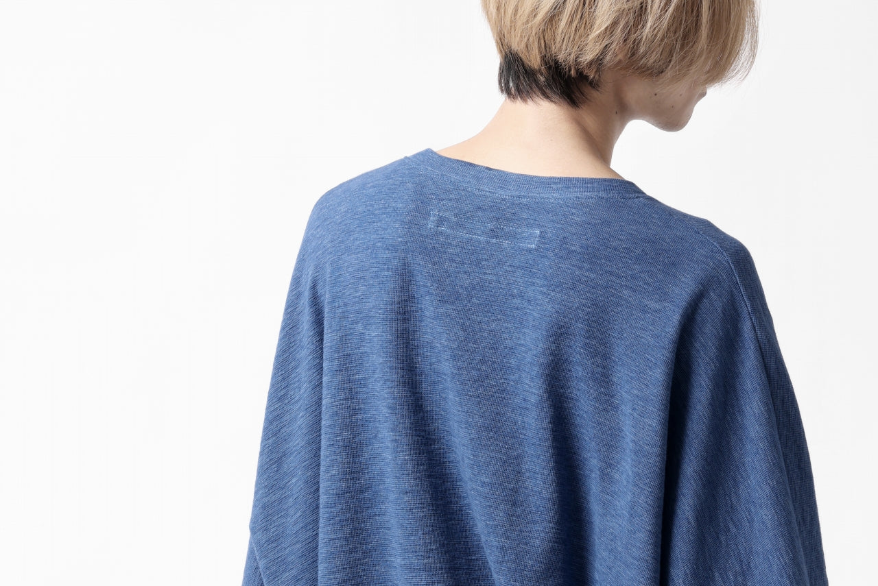 A.F ARTEFACT x LOOM exclusive DOLMAN LOOSEY TOPS / ORGANIC SURF KNIT COTTON (BLUE)