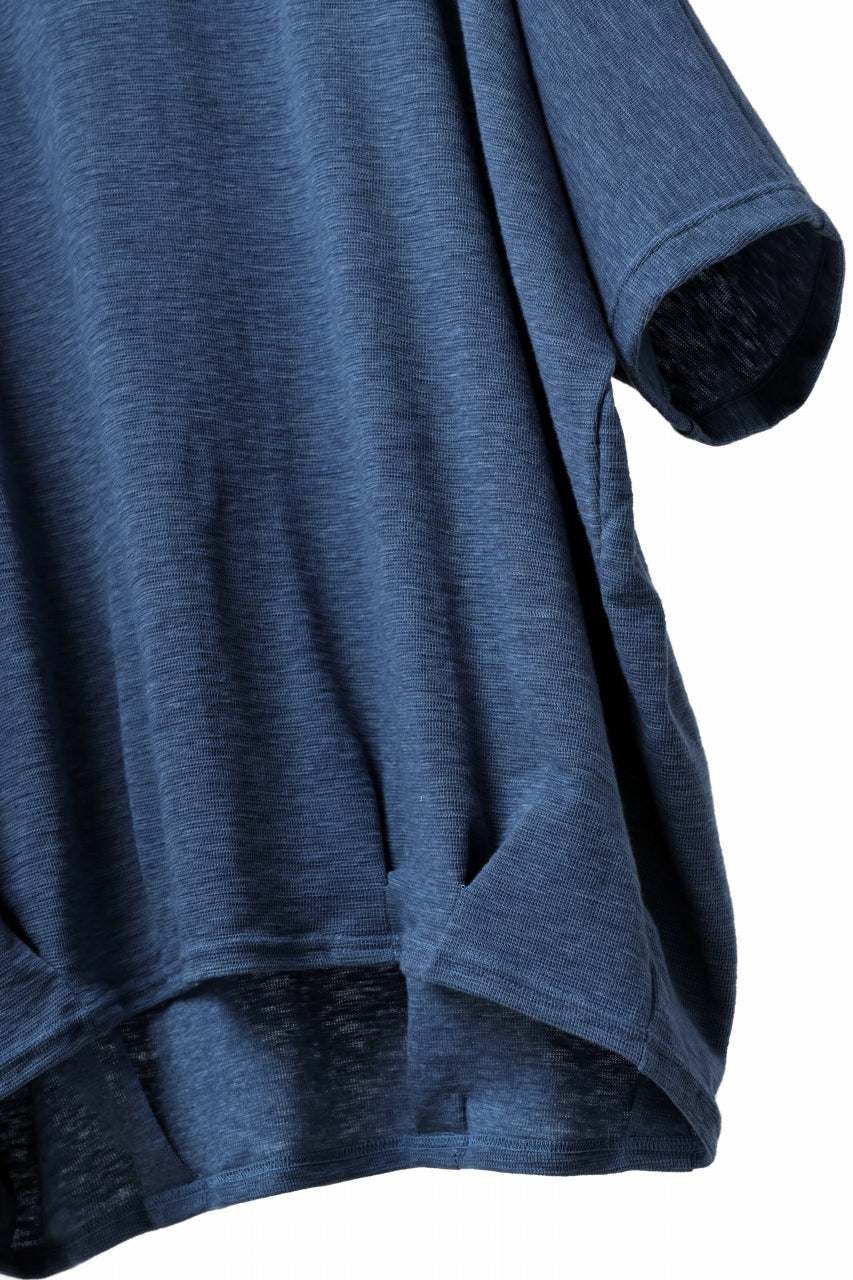 A.F ARTEFACT x LOOM exclusive DOLMAN LOOSEY TOPS / ORGANIC SURF KNIT COTTON (BLUE)