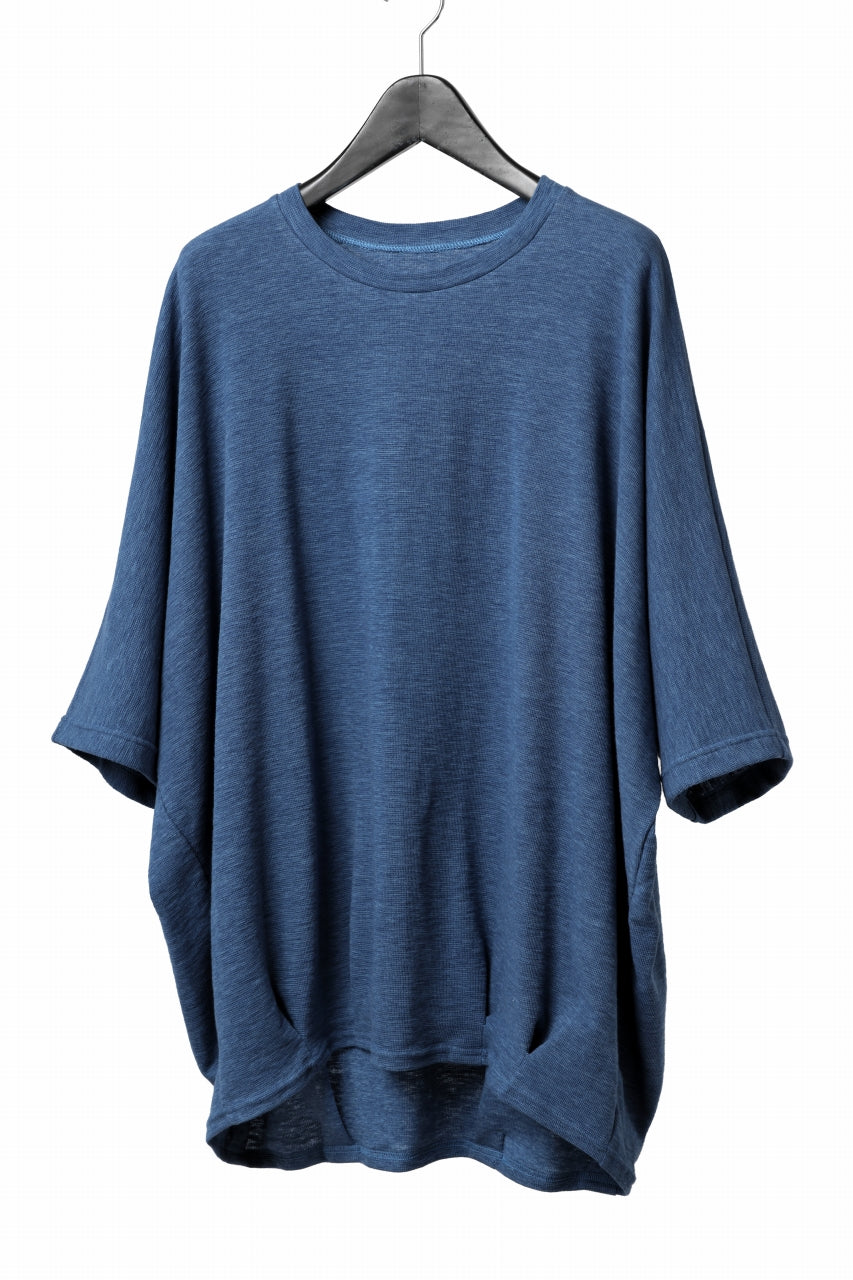 A.F ARTEFACT x LOOM exclusive DOLMAN LOOSEY TOPS / ORGANIC SURF KNIT COTTON (BLUE)