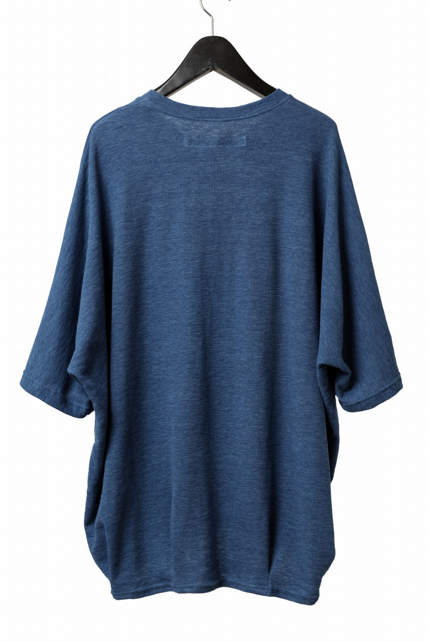 A.F ARTEFACT x LOOM exclusive DOLMAN LOOSEY TOPS / ORGANIC SURF KNIT COTTON (BLUE)