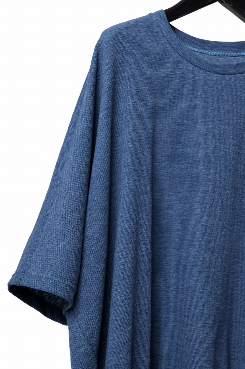 A.F ARTEFACT x LOOM exclusive DOLMAN LOOSEY TOPS / ORGANIC SURF KNIT COTTON (BLUE)