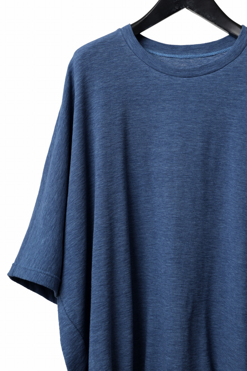 A.F ARTEFACT x LOOM exclusive DOLMAN LOOSEY TOPS / ORGANIC SURF KNIT COTTON (BLUE)